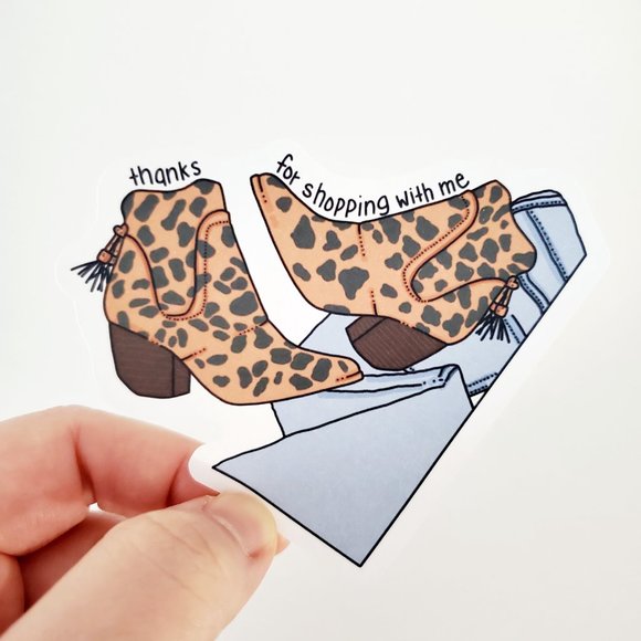 LoveBarbara Shoes - LB069 Animal Print Ankle Booties Poshmark Sticker Sheets [Price Firm]